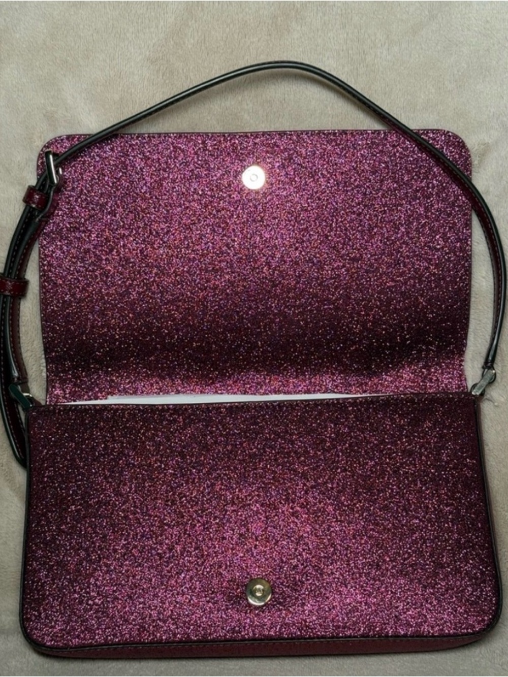 Kate Spade Pink Glitter Crossbody Shoulder Bag Nwt - Picture 4 of 10